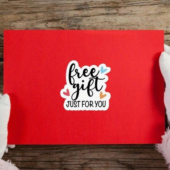 120 Free Gift Just For You Stickers ~ Appreciation Thank You Shipping Labels - Picture 2 of 10